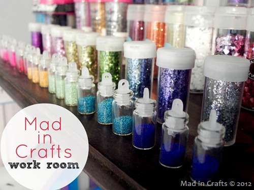 Mad in Crafts Work Room - lots of DIY ideas