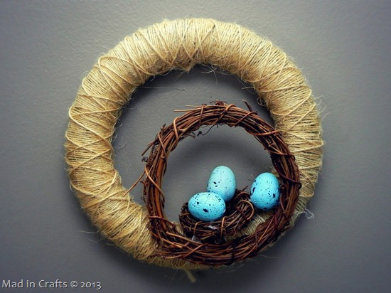 Simple Nest Wreath for Spring