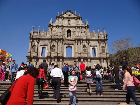 Obective turistice Macao: Fatada Sf. Paul