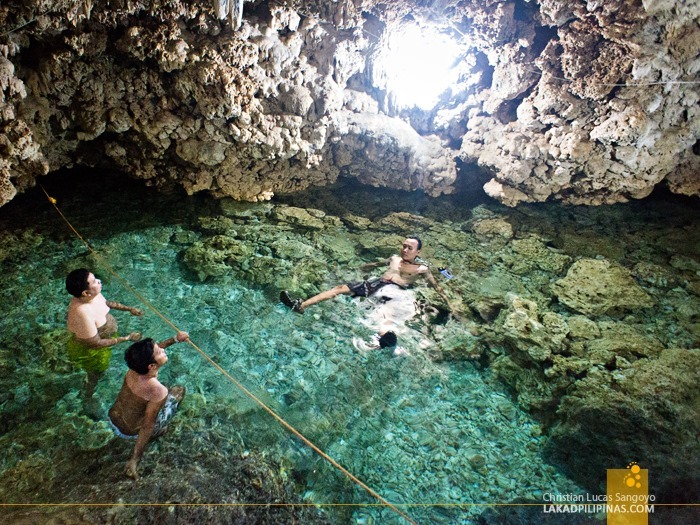 Swimming at Bolinao's Wonderful Cave