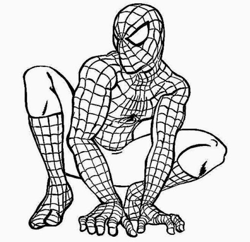 ultimate spiderman coloring pages to print - photo #49