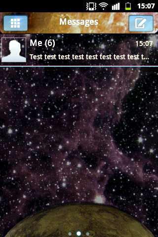 GO SMS Theme Galaxy 2