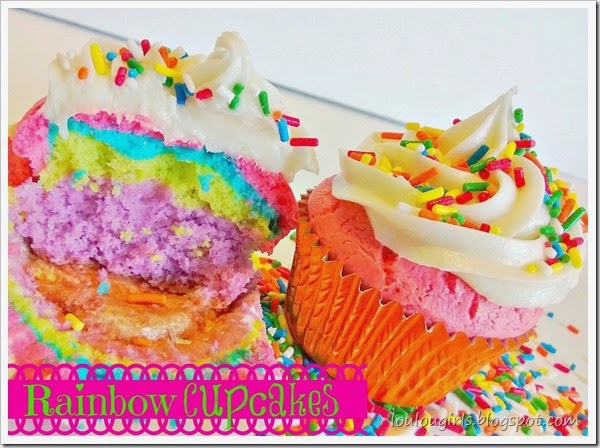 rainbow cupcake 1