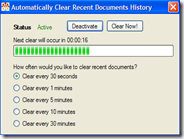 Cancellare in automatico la cronologia dei documenti recenti di Windows