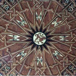 40 - Detalle de artesonado de los Reales Alcazares de Sevilla
