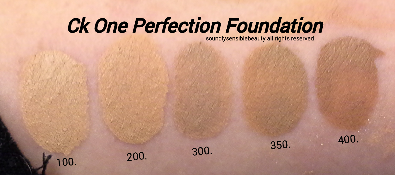 CK All Day Perfection Foundation Review & Swatches of Shades