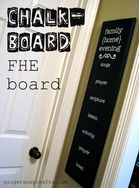 family home evening board LDS