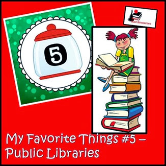 Favorite Things Blog Hop - Teacher Blogs - Library Books