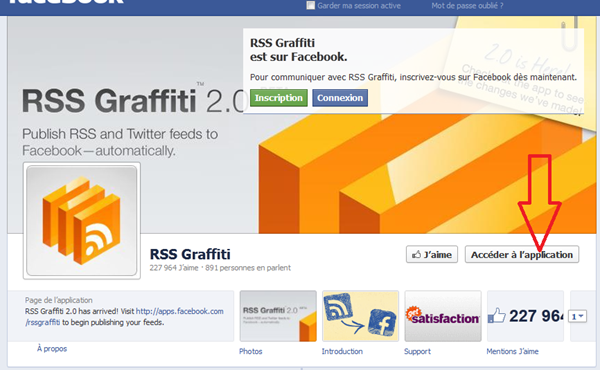 facebook RSS.Graffiti