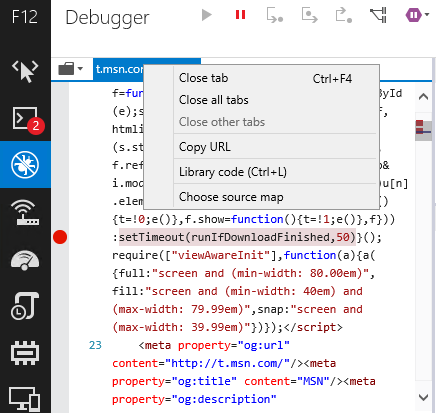Sourcemaps designate