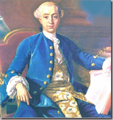 Portrait de Giacomo Casanova par son contemporain Francesco Narici (1760)