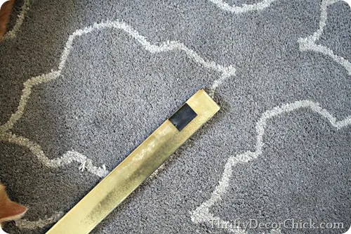 painting brass fixtures on fireplace