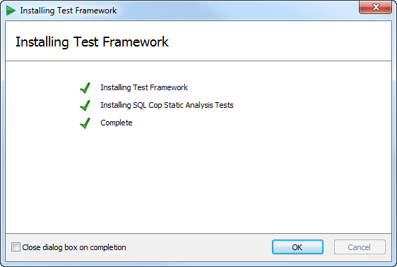 Corretta installazione di test SQL in ASafaWeb