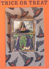 atc witch in the window clay piece