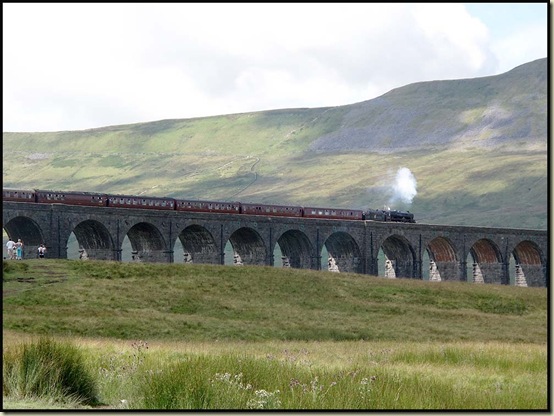 Steam train at Ribblehead