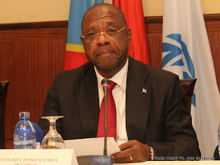 Professeur Adolphe Lumanu Mulenda Buana N’sefu, vice Premier Ministre, Ministre de l’intérieur et Sécurité de la RDC le 8/06/2011 à Kinshasa.