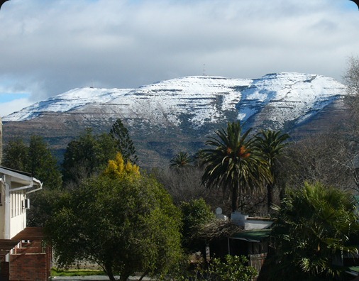 Snow in Queenstown, Eastern Cape 2012