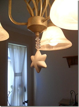 star ornament hanging