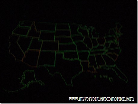 @mvemother Glowing Puffy Paint Map