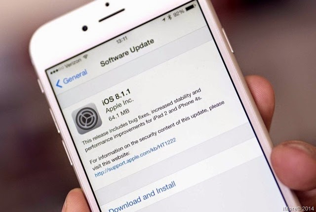 Apple lanza nueva actualización iOS 8.1.1 orientada a iPhone 4 S - iPad 2