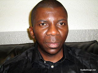 Taty Nsungani, analyste e?conomique et president de la ligue des jeunes de l'Union pour la Nation Congolaise (UNC). Radio Okapi