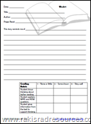 Reading Response Journal - 36 opportunities to respond to what you are reading