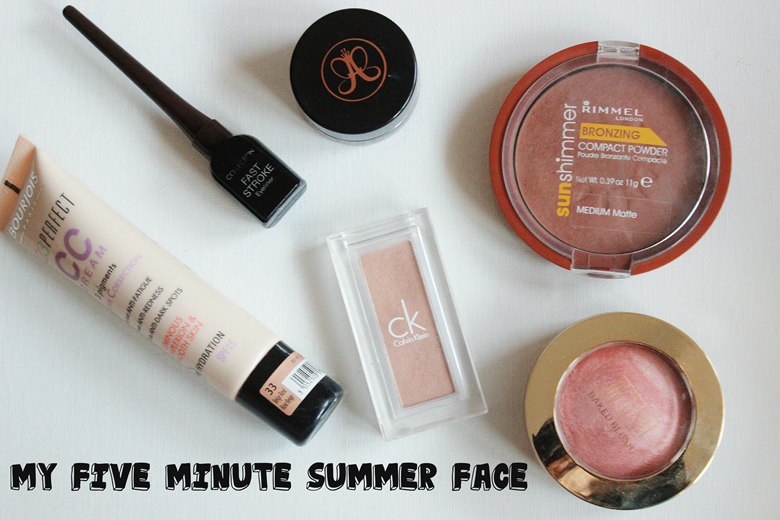 my 5 minute summer face