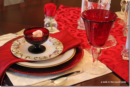 Valentine's day table