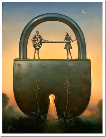 Key of love by Vladimir Kush