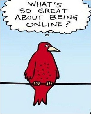 ambiguidade de  estar online