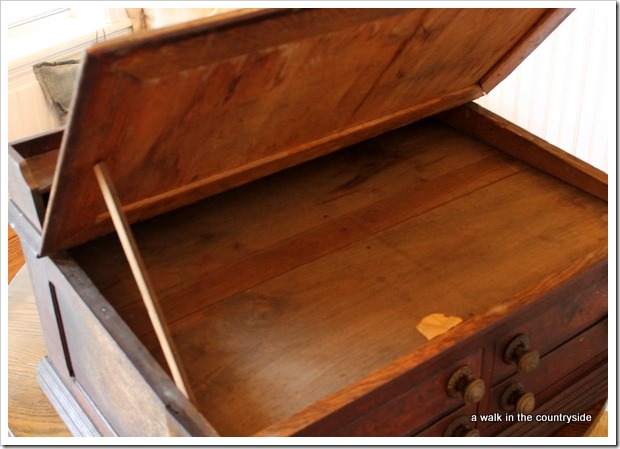 antique slant top desk