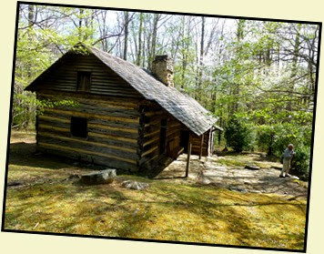 06e - Porters Creek - Smoky Mountain Hiking Club Cabin built in the mid-1930s - used as an overnight facility until 1981