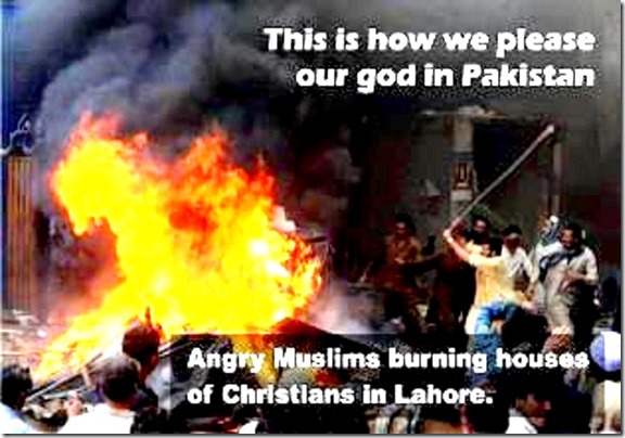 Pleasing allah by burning Christian homes