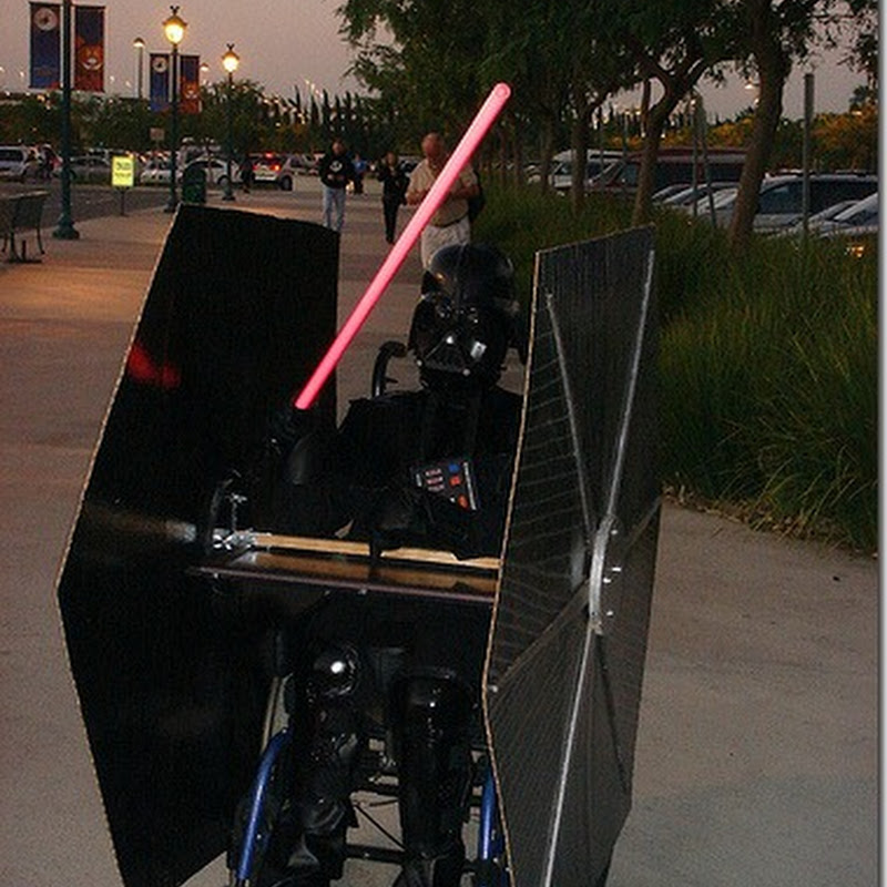 ideas Disfraz de Darth Vader para silla de ruedas