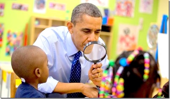 BHO magnifying glass in Elementary School