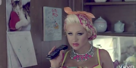 Christina Aguilera in Your Body music video