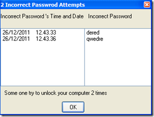 Sumra Soft Lock PC Now tentativi errati di inserimento password di sblocco