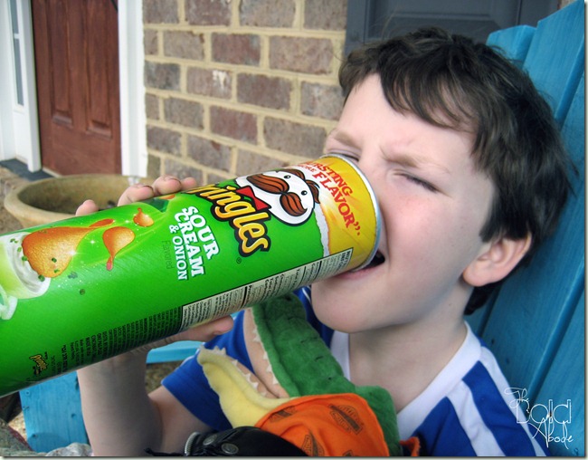Brendan eating Pringles Brendan eating Pringles