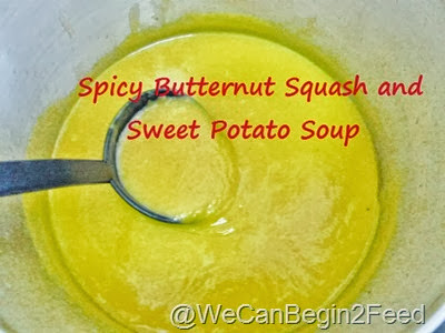 Spicy Butternut Squash and Sweet Potato Soup