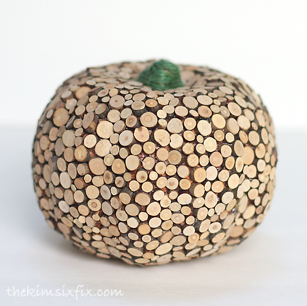 Wood slices pumpkin