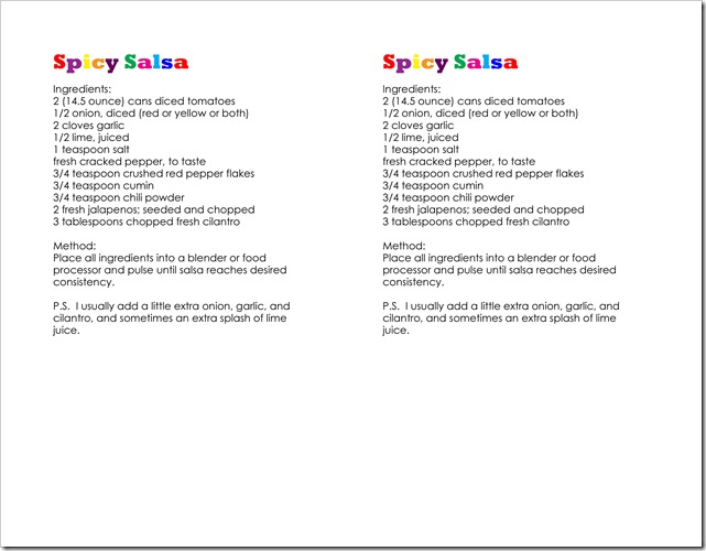 Recipe-Spicy Salsa copy