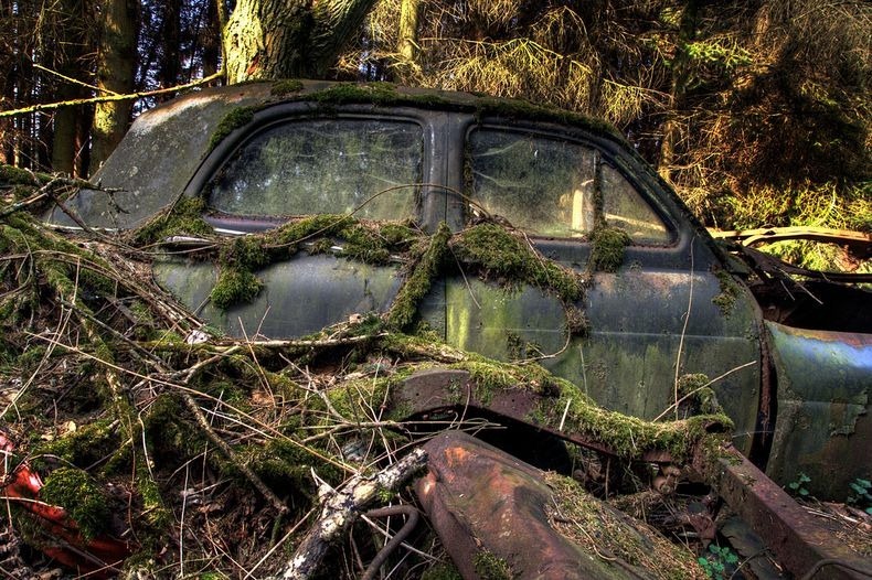 Chatillon Car Graveyard in Belgium