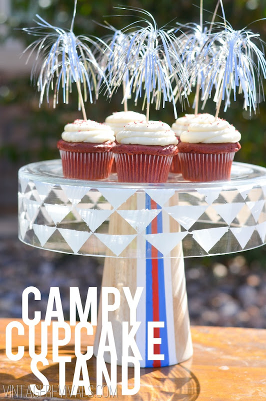 4th of July Cupcake Stand