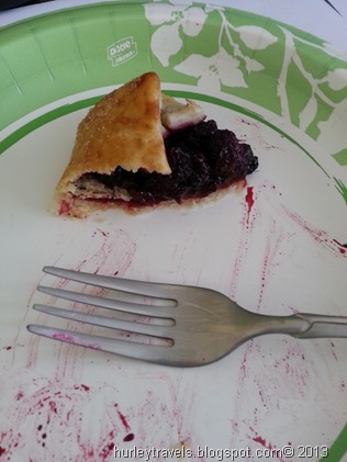 Krissy's blackberry tart.