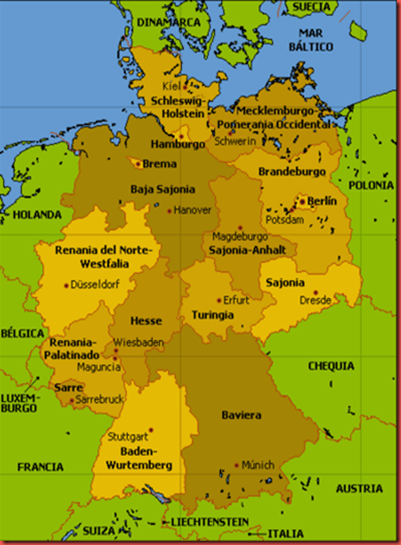 Madrileña en Alemania: Un poco de geografía e historia