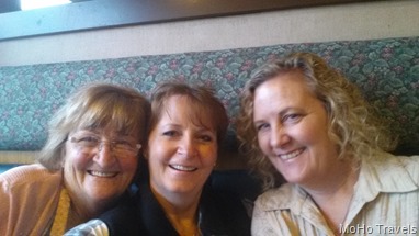 Deanna came through on I-5 so we were able to meet for breakfast with Deb