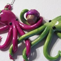 octopi cupcake pendant
