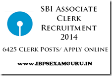 SBI Associates Clerk – Notification 2014