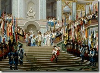 Le Grand Condé reçu par Louis XIV à Versailles