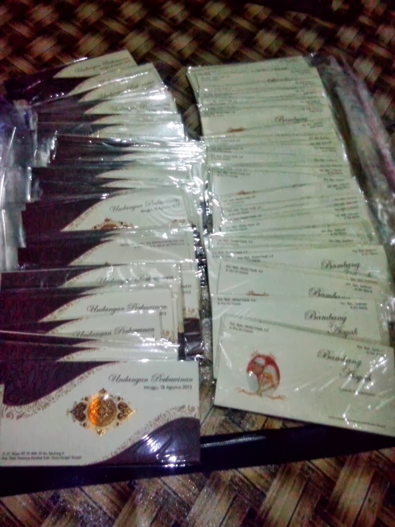 Produksi Undangan Hemat dan Banner Aisyah & Bambang 
